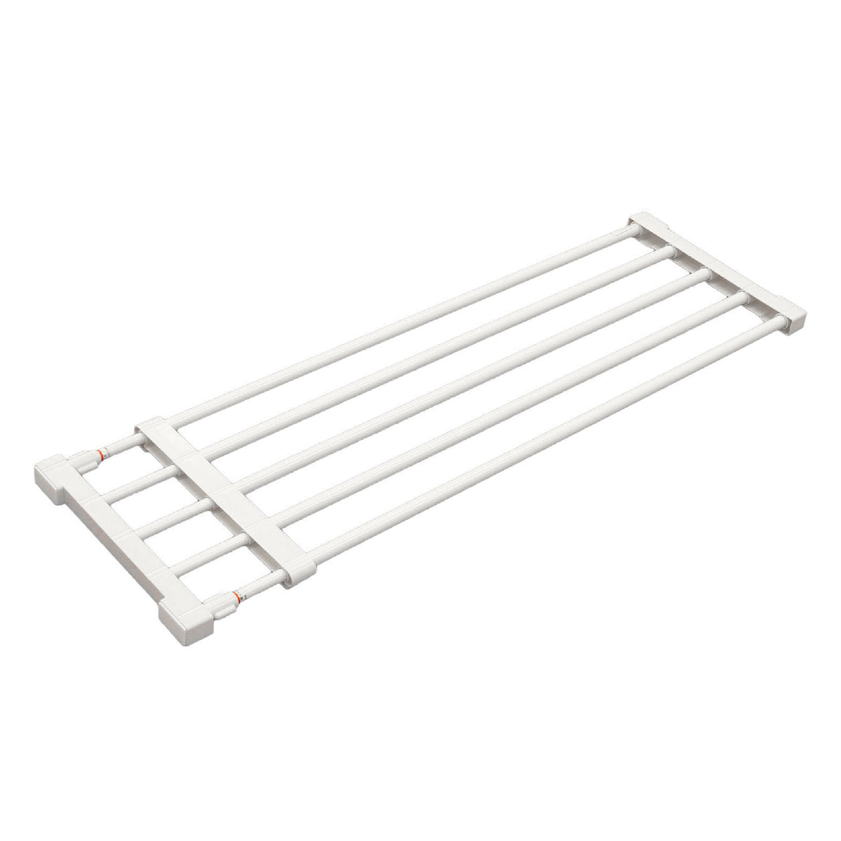 伸縮突っ張り棚 強力 ホワイト 耐荷重25〜10kg 幅75〜120cm KB-75