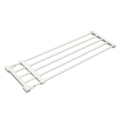 伸縮突っ張り棚 強力 ホワイト 耐荷重25〜10kg 幅75〜120cm KB-75