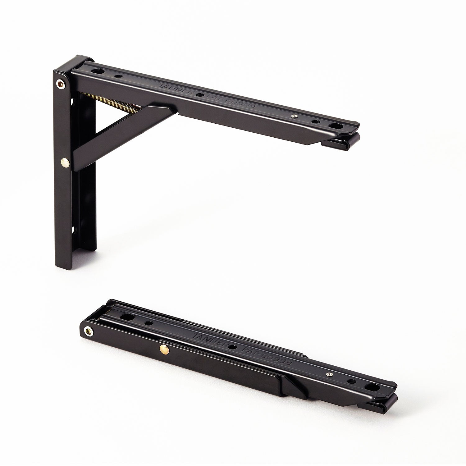 TANNER ワンタッチ折りたたみ棚受 タッチポン 奥行約20cm 2個入