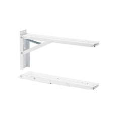 TANNER 折りたたみ式棚受け金具 ジャンボ 奥行約45cm 耐荷重100kg 2個入/白