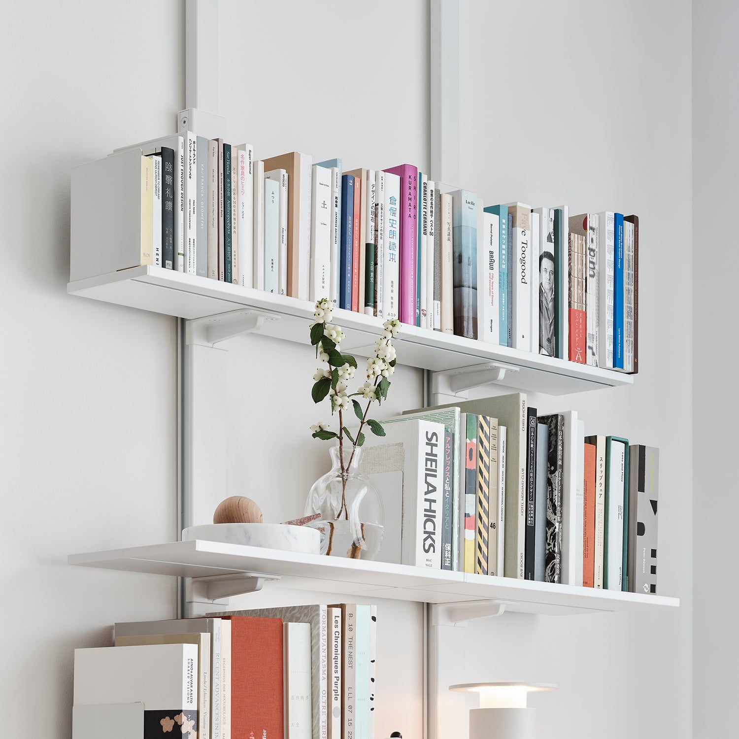 Book Shelf Set 本棚セット 取付寸法190-260cm SET-AS-BS-WH