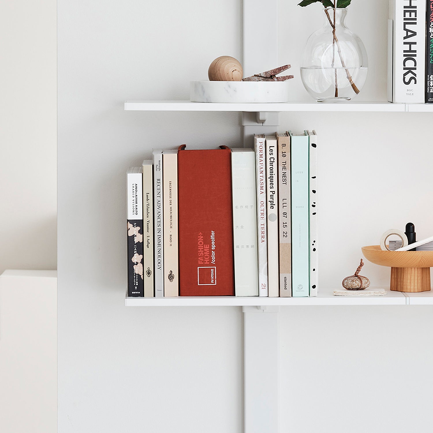 Book Shelf Set 本棚セット 取付寸法190-260cm SET-AS-BS-WH