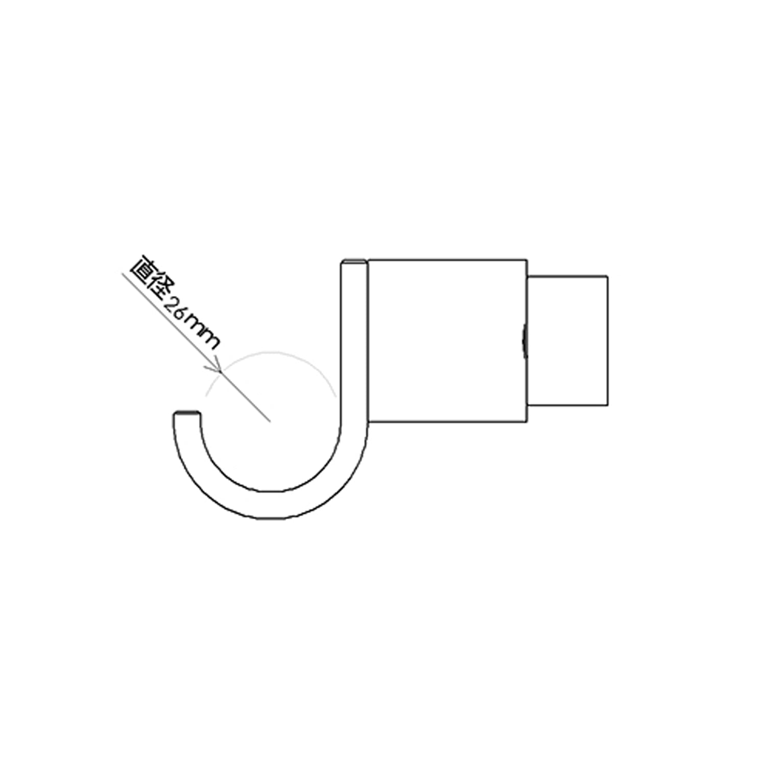 【アウトレット商品】Hook A White 縦取付 D-HOA-WHZ
