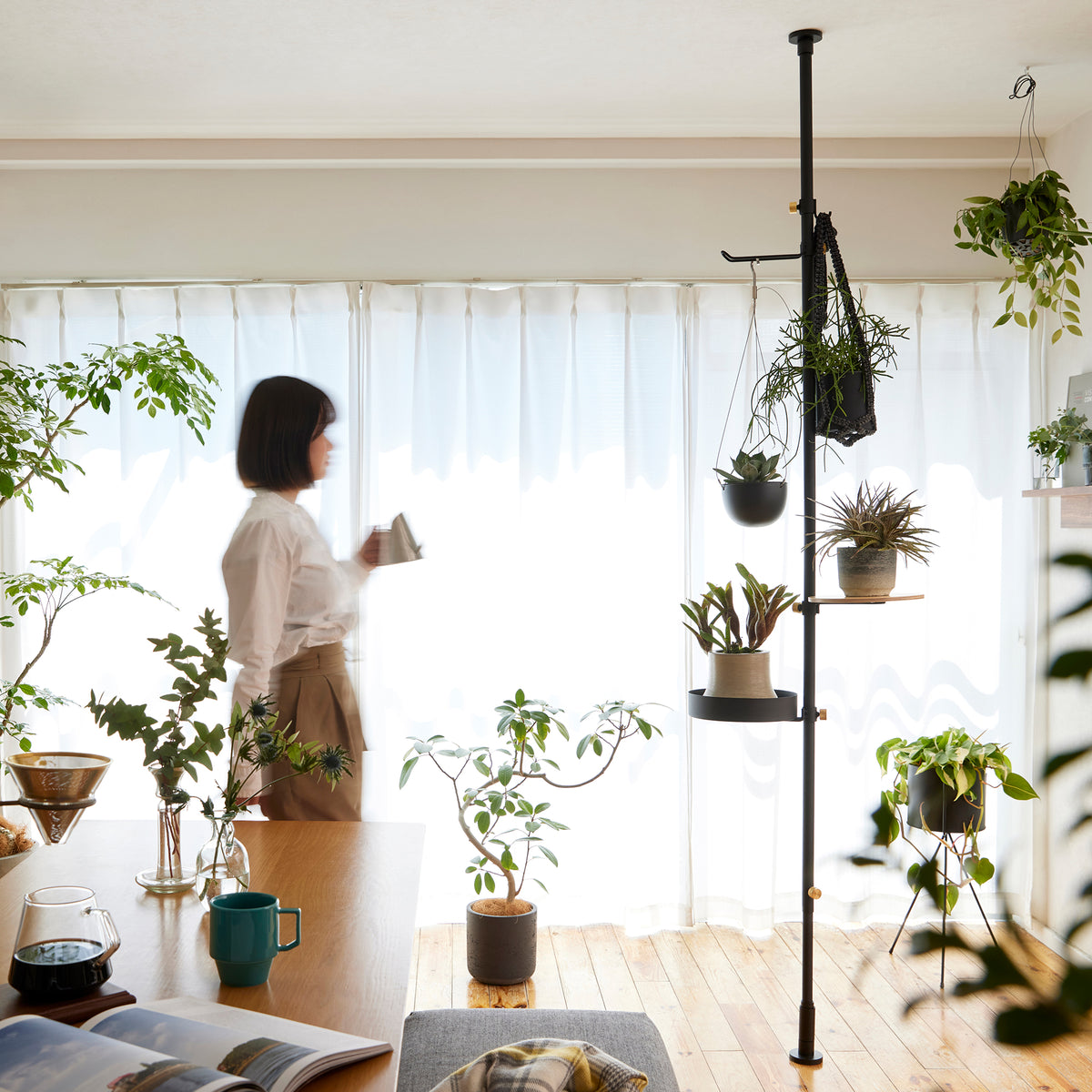 モリモリツリー SET Black 取付寸法200~275cm SET-BASE2-BK