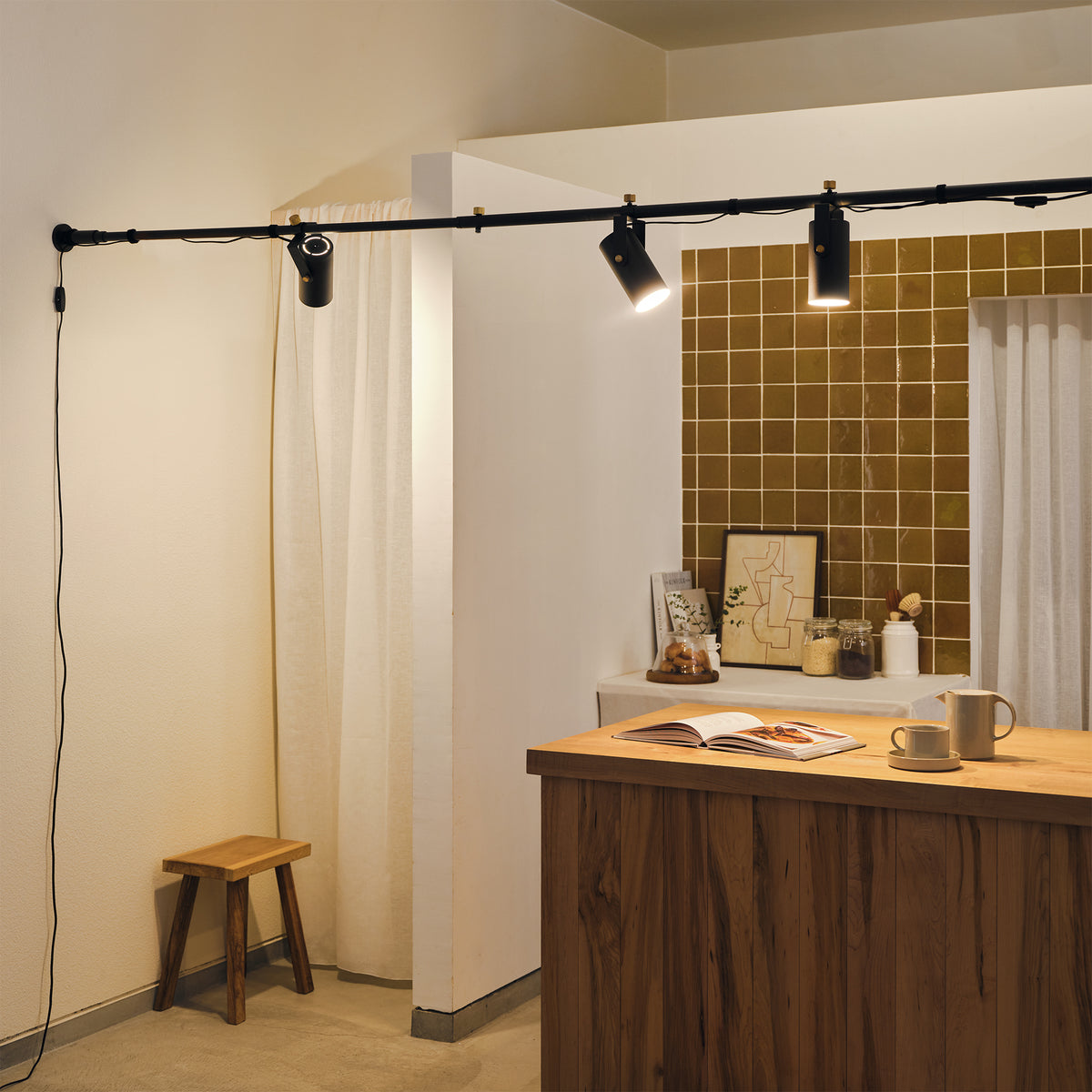 Spot Duct Light Set / スポットダクトライト仕様セット Black 横取付 SET-D-SDL-BK