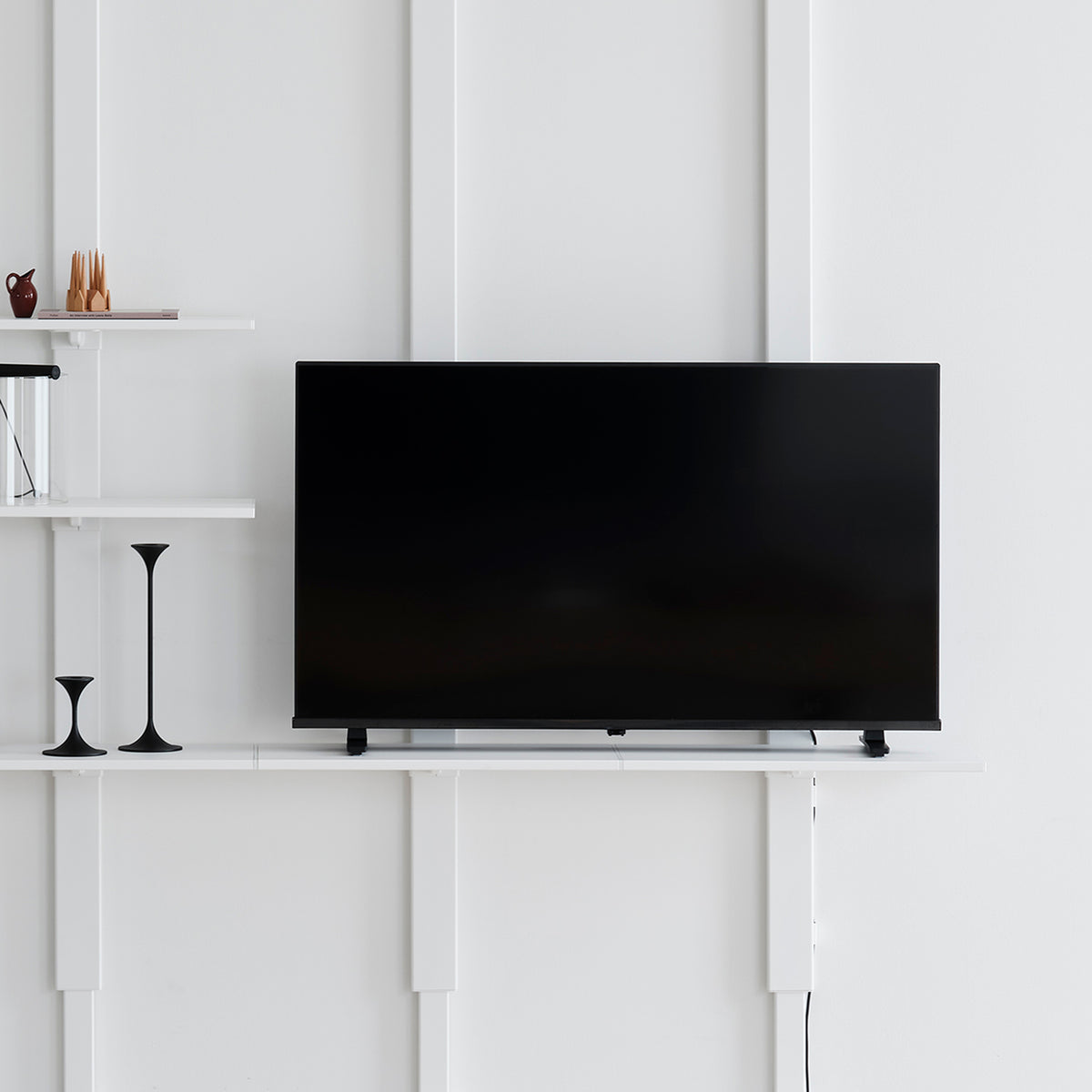 TVboard Shelf Set テレビボードシェルフセット 取付寸法190-260cm SET-AS-TS-WH