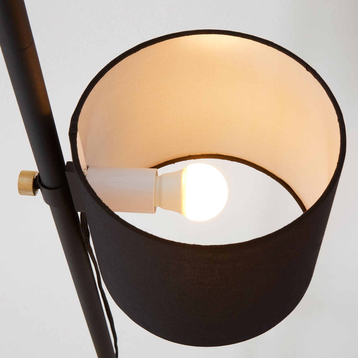 Fabric Lamp Black 縦取付 D-FB-BK