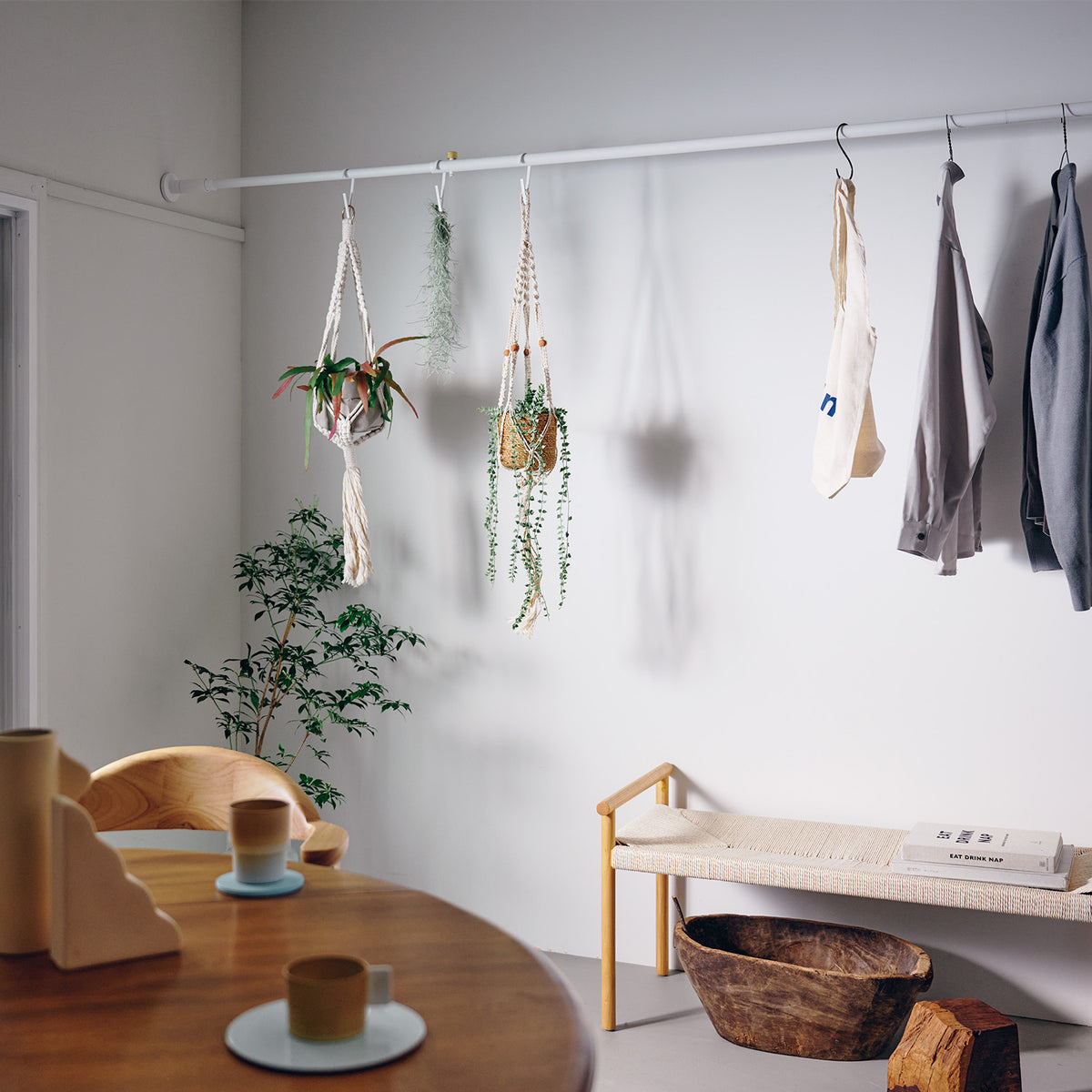 Tension Rod Pro White 200~300cm 縦・横取付 D-P-WH