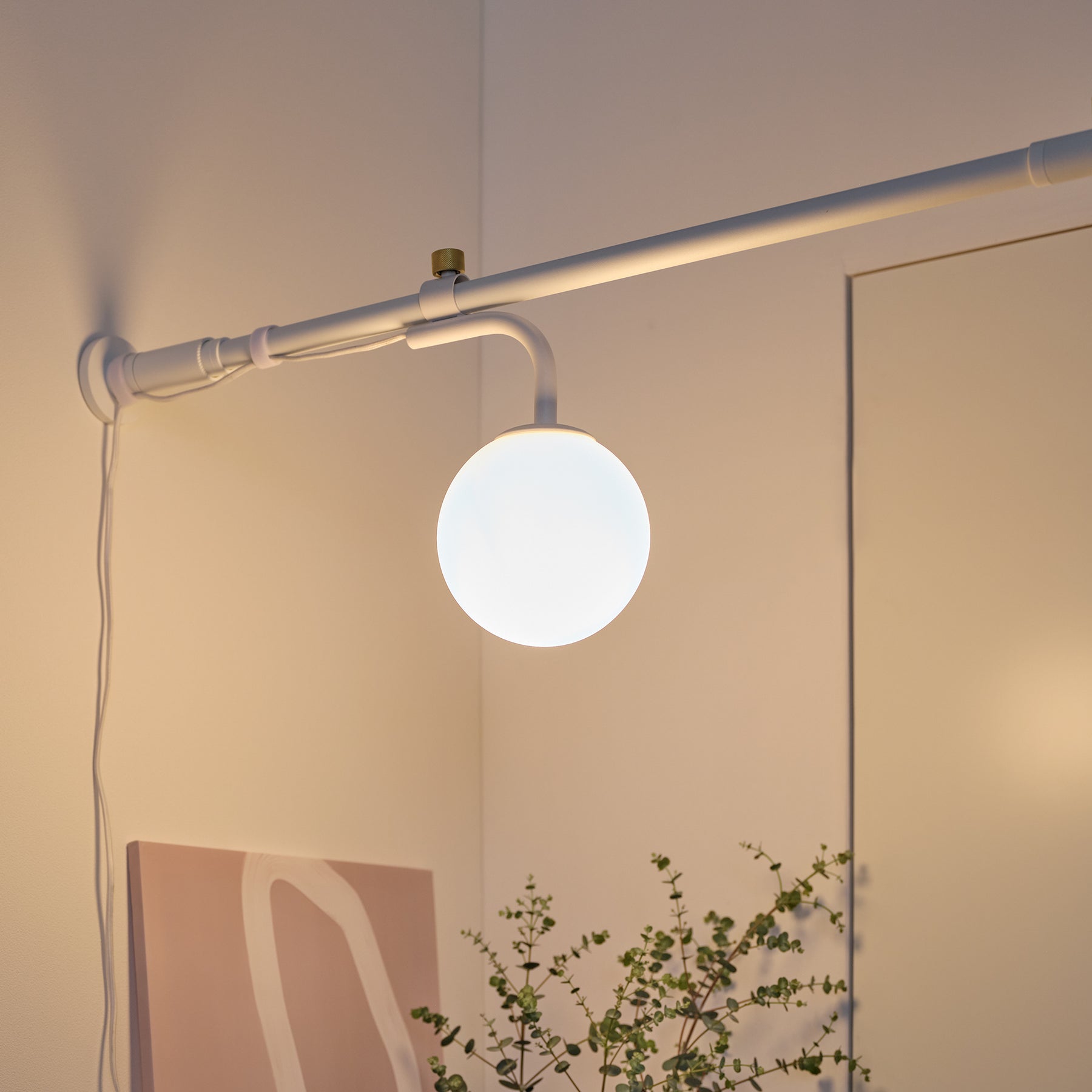 Ball Lamp White 縦・横取付 D-BA-WH