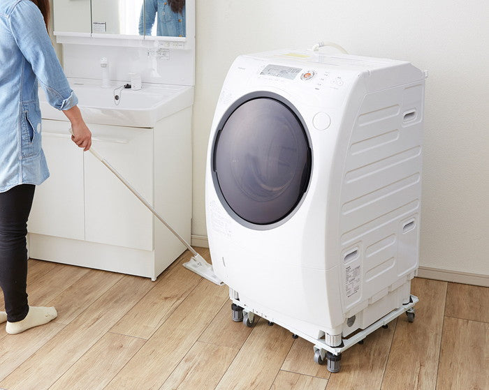 【アウトレット商品】洗濯機台 耐荷重150kg(移動時100kg) 幅48~78cm 奥行39~61cm DS-150