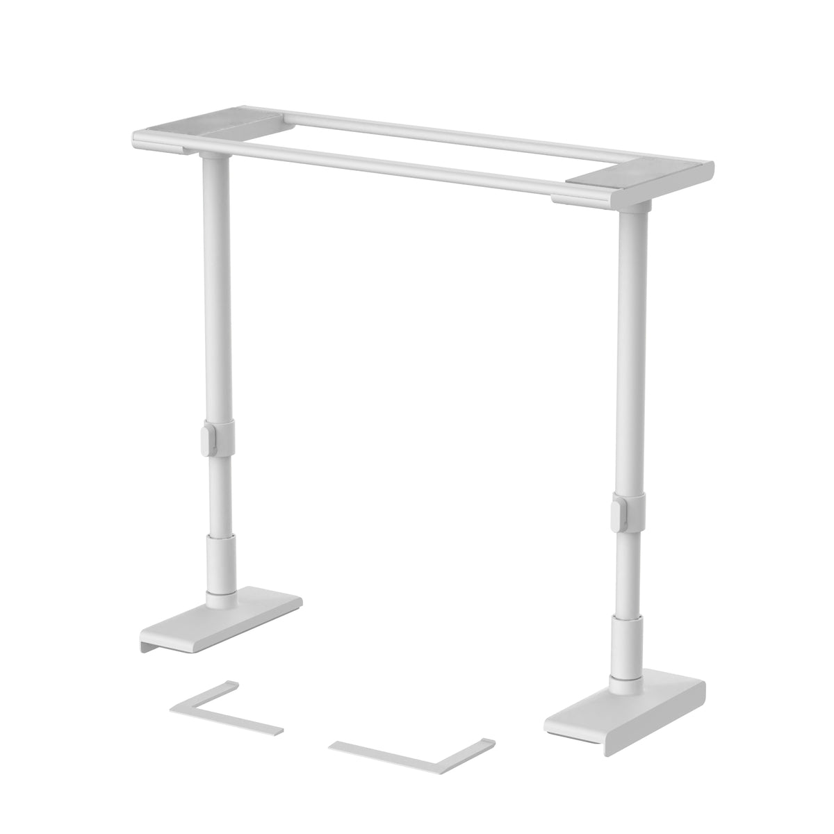 冷蔵庫転倒防止突っ張り棒 マットホワイト 冷蔵庫幅60cm用 取付高さ50~75cm FEQ-605WH