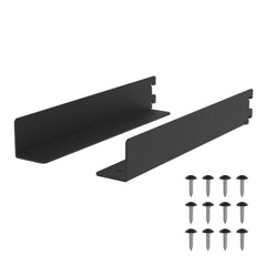 棚受 トレイ型 アイアン 280 ラブリコ/ブラック IXK-533