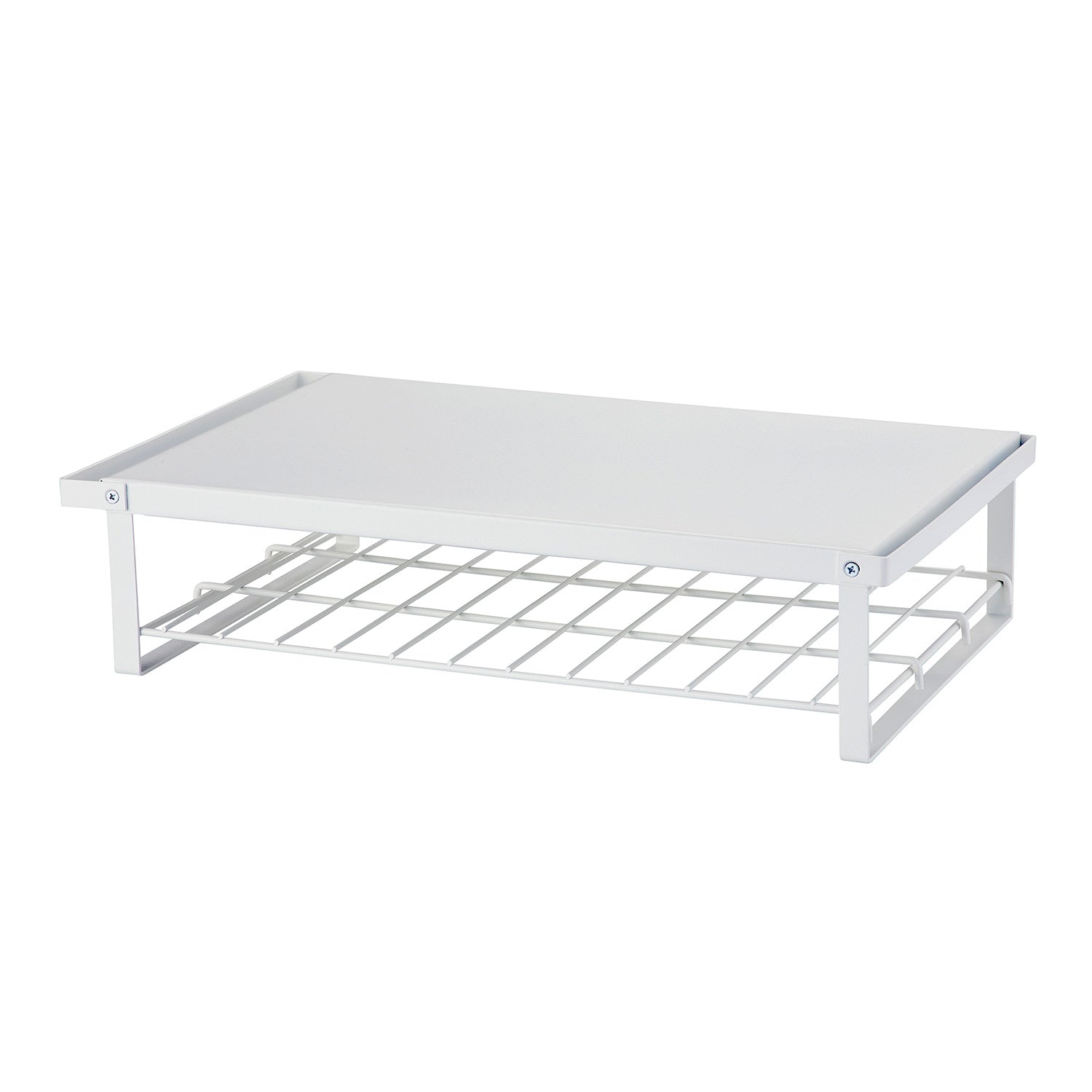 【アウトレット商品】レンジ上ラック 棚2段 幅46cm マットホワイト REW-1