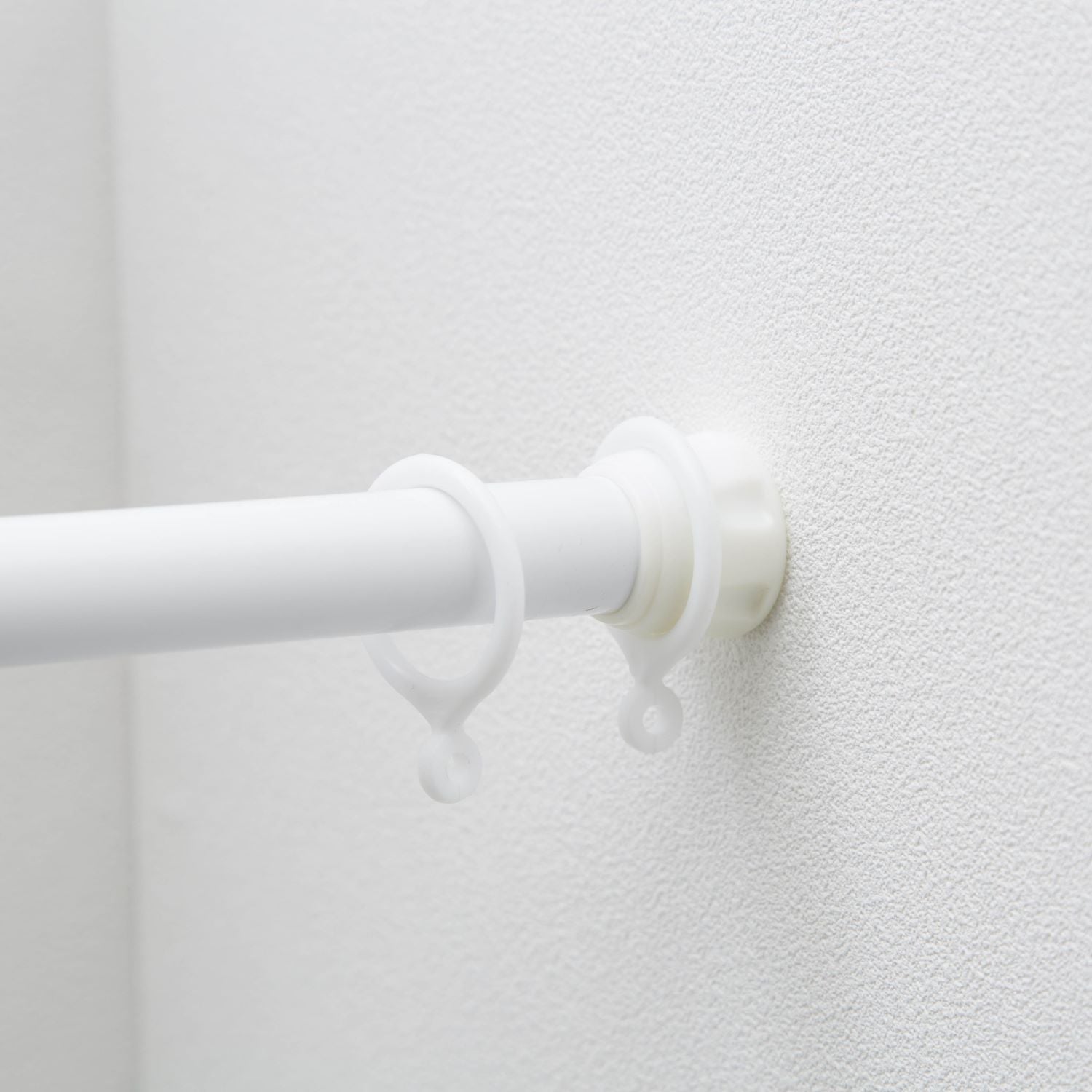 突っ張り棒用カーテンリング 内径2.5cm ホワイト RW-25