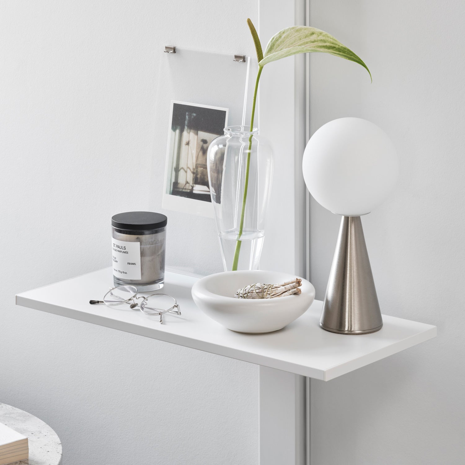 Bedside Shelf Set ベッドサイドシェルフ 取付寸法190-260cm SET-AS-BSS-WH