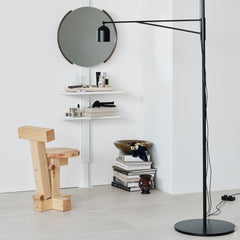 Dresser Shelf Set ドレッサーシェルフセット 取付寸法190-260cm SET-AS-DRSS-WH