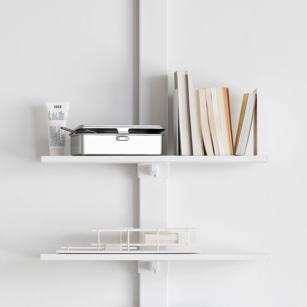 Deskside Shelf Set デスクサイドシェルフセット 取付寸法190-260cm SET-AS-DSS-WH
