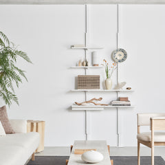 Living Shelf Set リビングシェルフセット  取付寸法190-260cm SET-AS-LS-WH