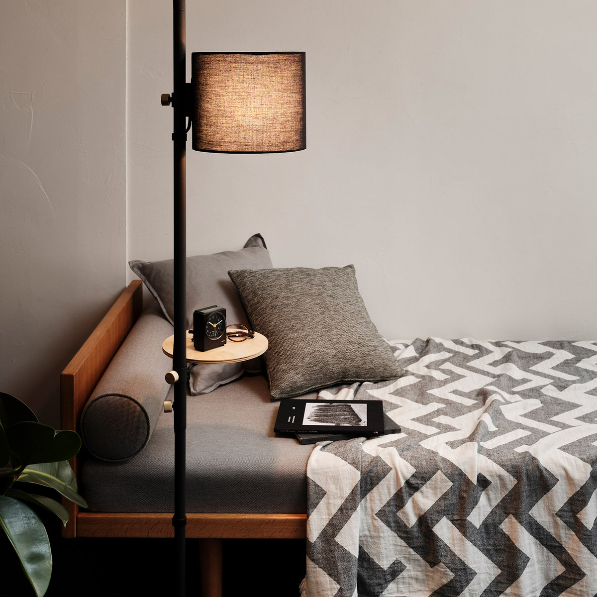 Fabric Floorlight Set / ファブリック フロアライト テーブルセット BK SET-D-FFLTA-BK