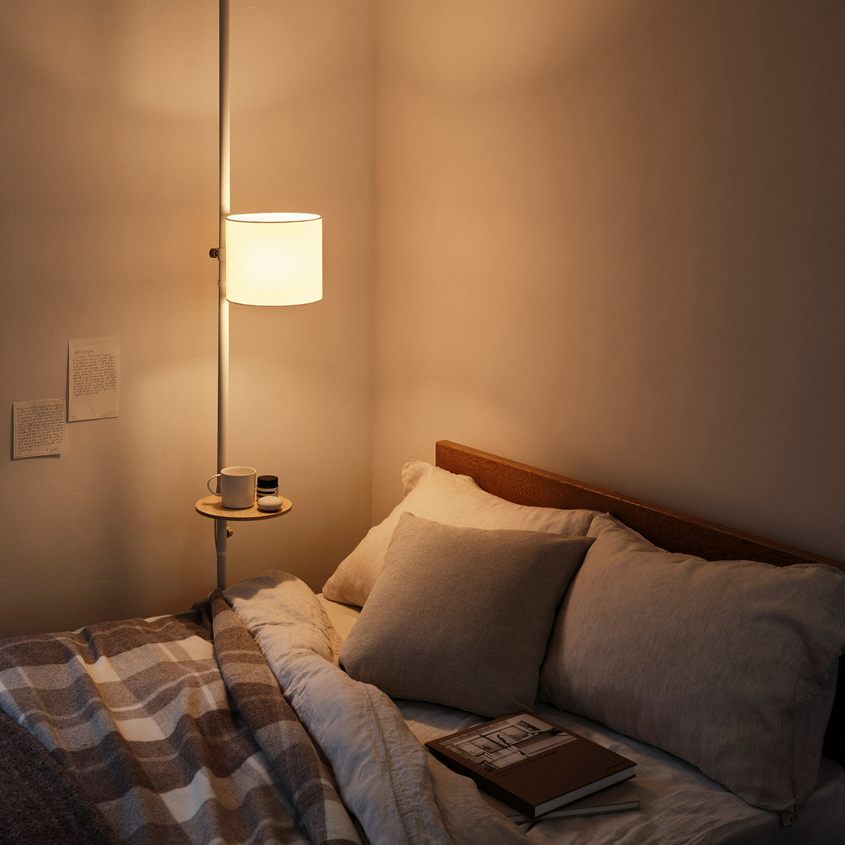 Fabric Floorlight Set / ファブリック フロアライト テーブルセット WH SET-D-FFLTA-WH