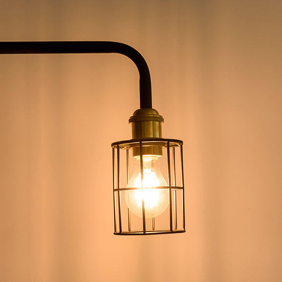 WireArmL Floorlight Set / ワイヤーアームL フロアライト セット BK SET-RodC-LampLW-BK
