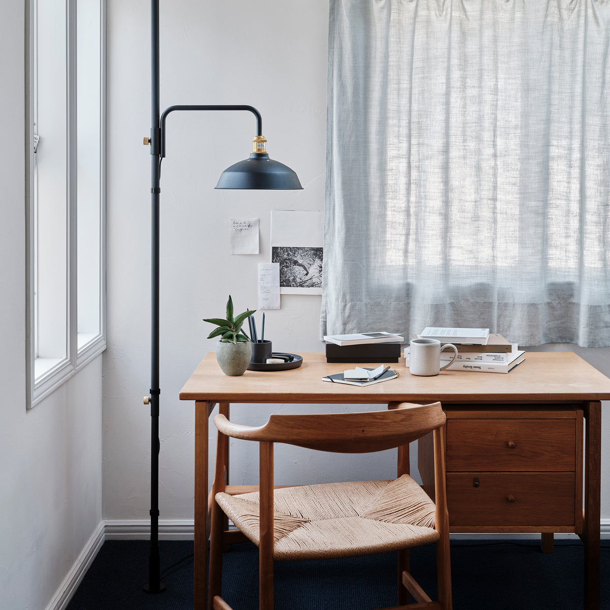 ShadeArmS Floorlight Set / シェードアームS フロアライト セット BK SET-RodC-LampSS-BK