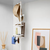 tatecco 玄関小物まとめて収納セット 高さ70~110cm SET-H-GMS-WH