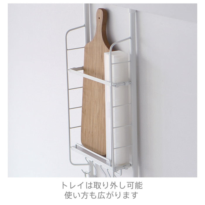 【アウトレット商品】SPLUCE スリムポールラックS ハンガーset ホワイト SPL-1