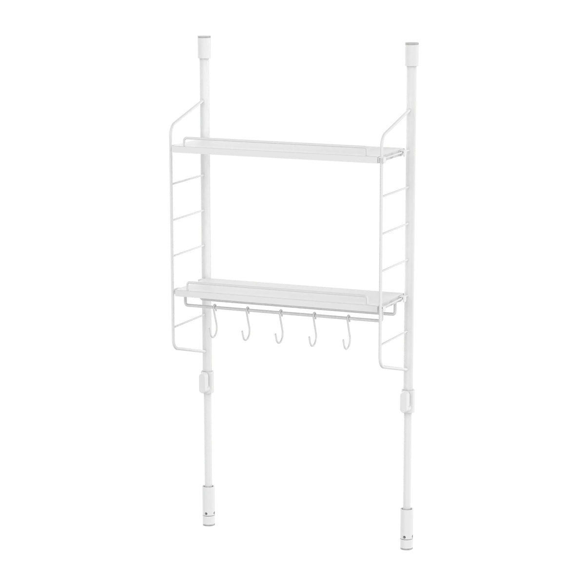 キッチン突っ張りラック トレイセット マットホワイト SPL-2WH