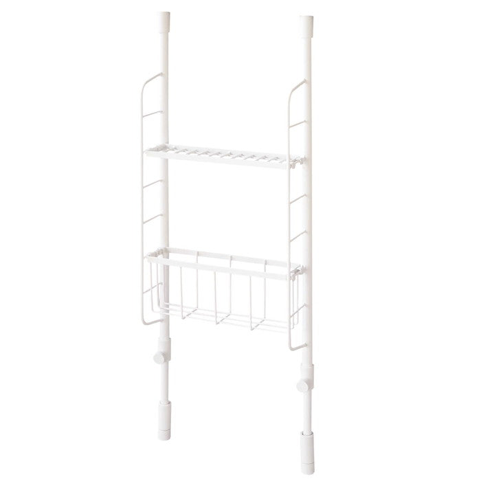 【アウトレット商品】SPLUCE スリムポールラックS メッシュset ホワイト SPL-3