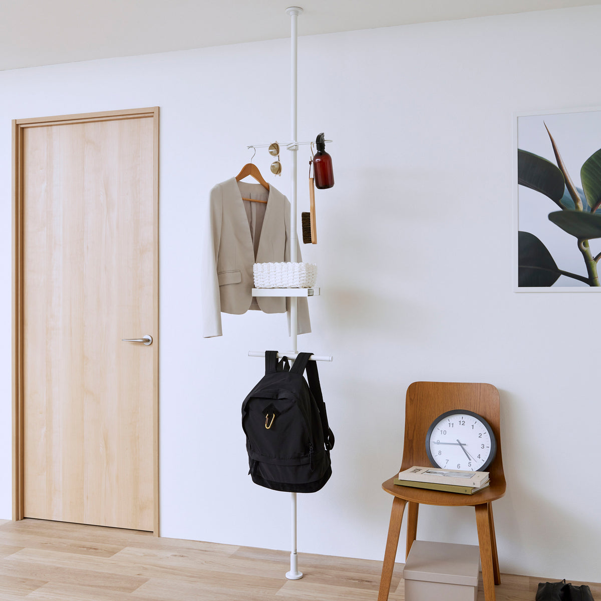 tatecco お部屋シリーズ 玄関で花粉サヨナラセット 高さ190~300cm SET-H-GKS-WH