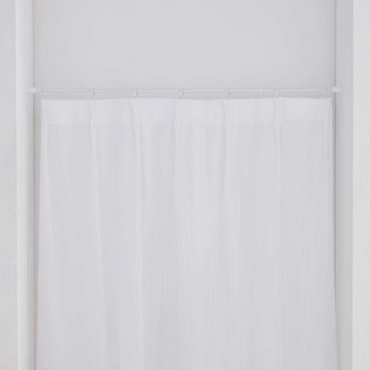 突っ張り棒 マットホワイト 耐荷重3~2kg 幅80〜120cm TPB-80WH