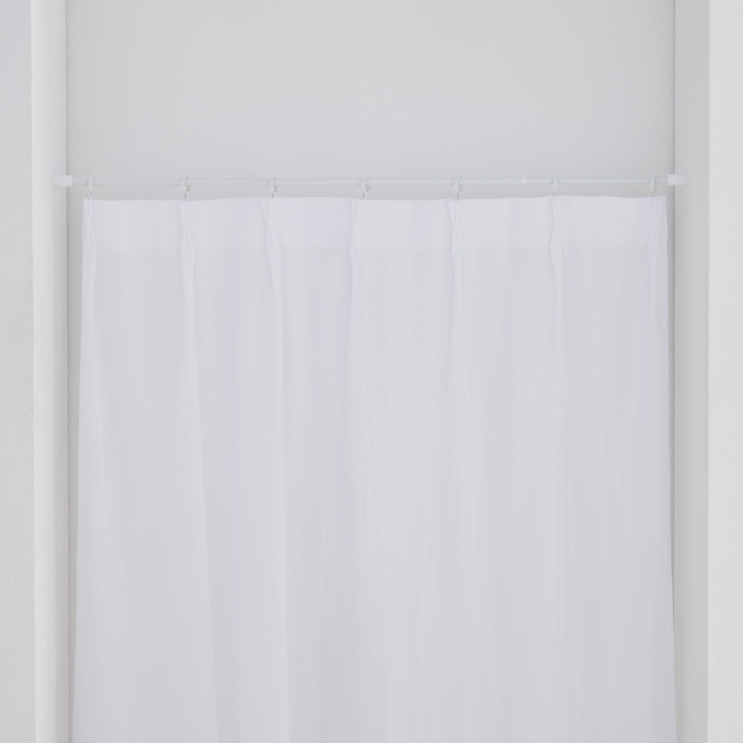 突っ張り棒 マットホワイト 耐荷重3~2kg 幅80〜120cm TPB-80WH