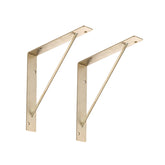 WOODONE サンカクブラケット 真鍮 棚板奥行14.5cm用 2個入 MKBBS-2C