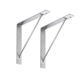 WOODONE サンカクブラケット ステンレス 棚板奥行14.5cm用 2個入 MKBSS-2C