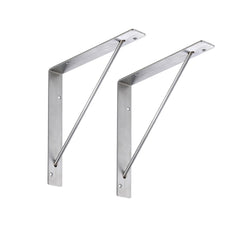 WOODONE サンカクブラケット ステンレス 棚板奥行14.5cm用 2個入 MKBSS-2C