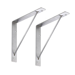 WOODONE サンカクブラケット ステンレス 棚板奥行25/30cm用 2個入 MKBSS-2D