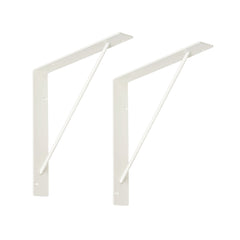 WOODONE サンカクブラケット 棚板奥行14.5cm用 2個入/ホワイト MKBTS-2C-W