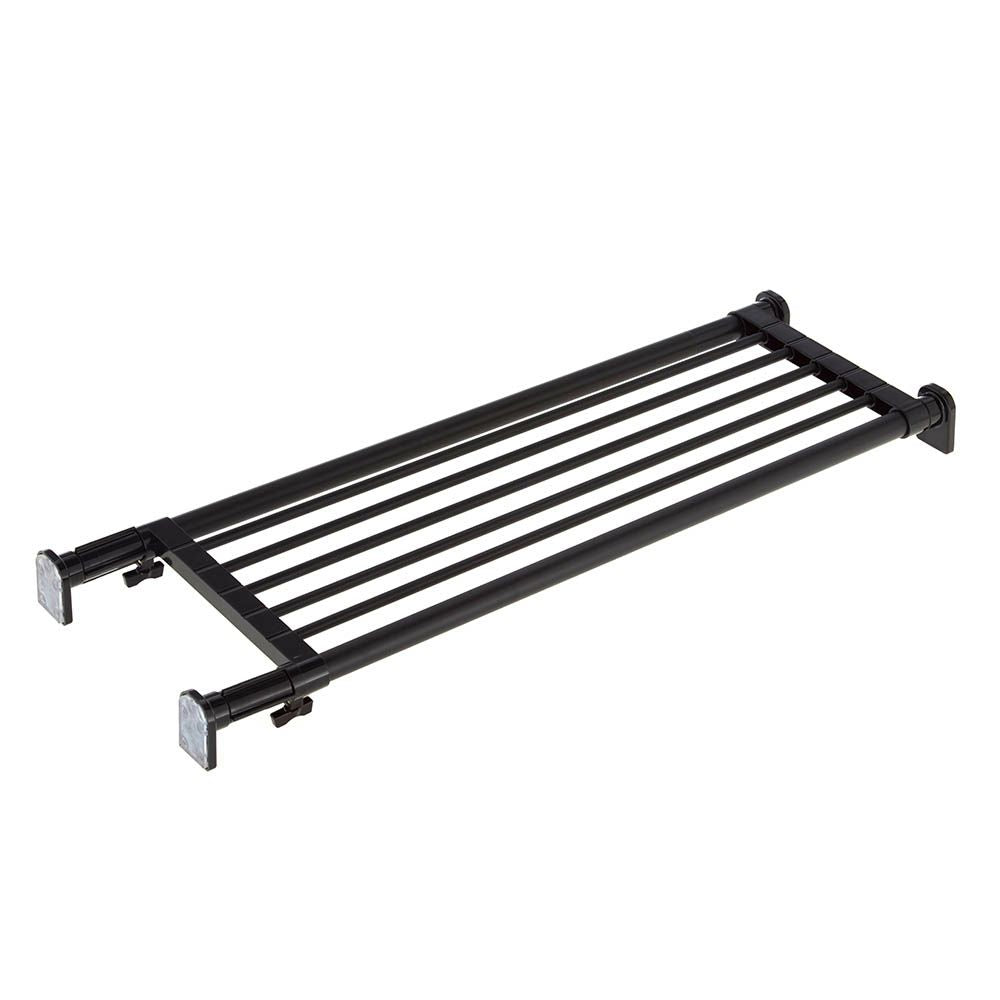 突っ張り棚 強力 マットブラック 耐荷重50〜30kg 幅73〜112cm TAI-1B