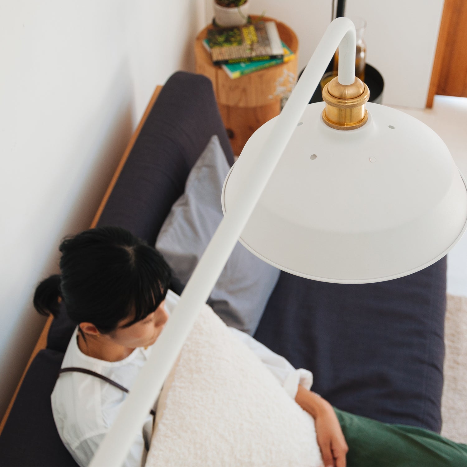 Lamp Arm L White 縦取付 D-BLL-WH