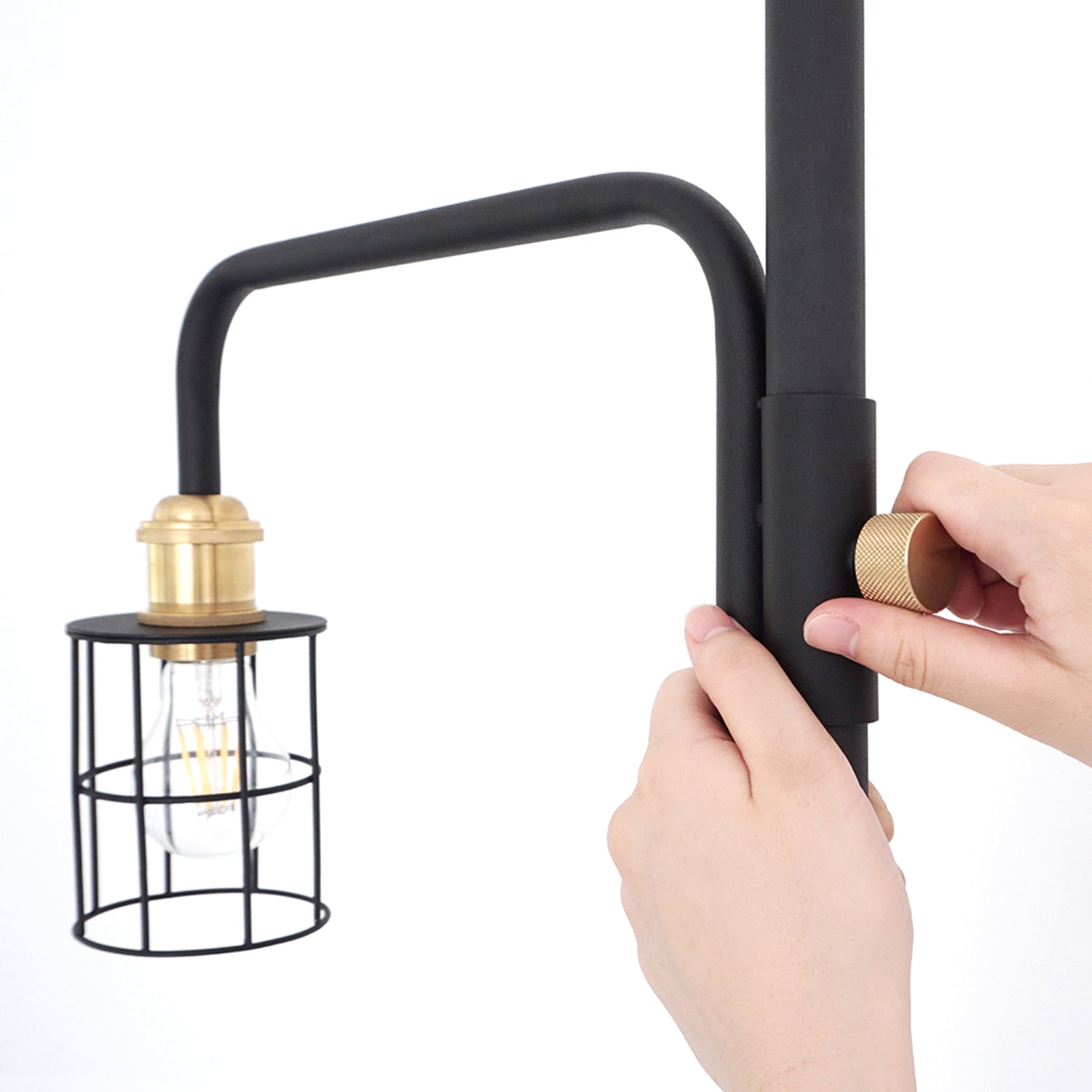 Lamp Arm S Black 縦取付 D-BLS-BK