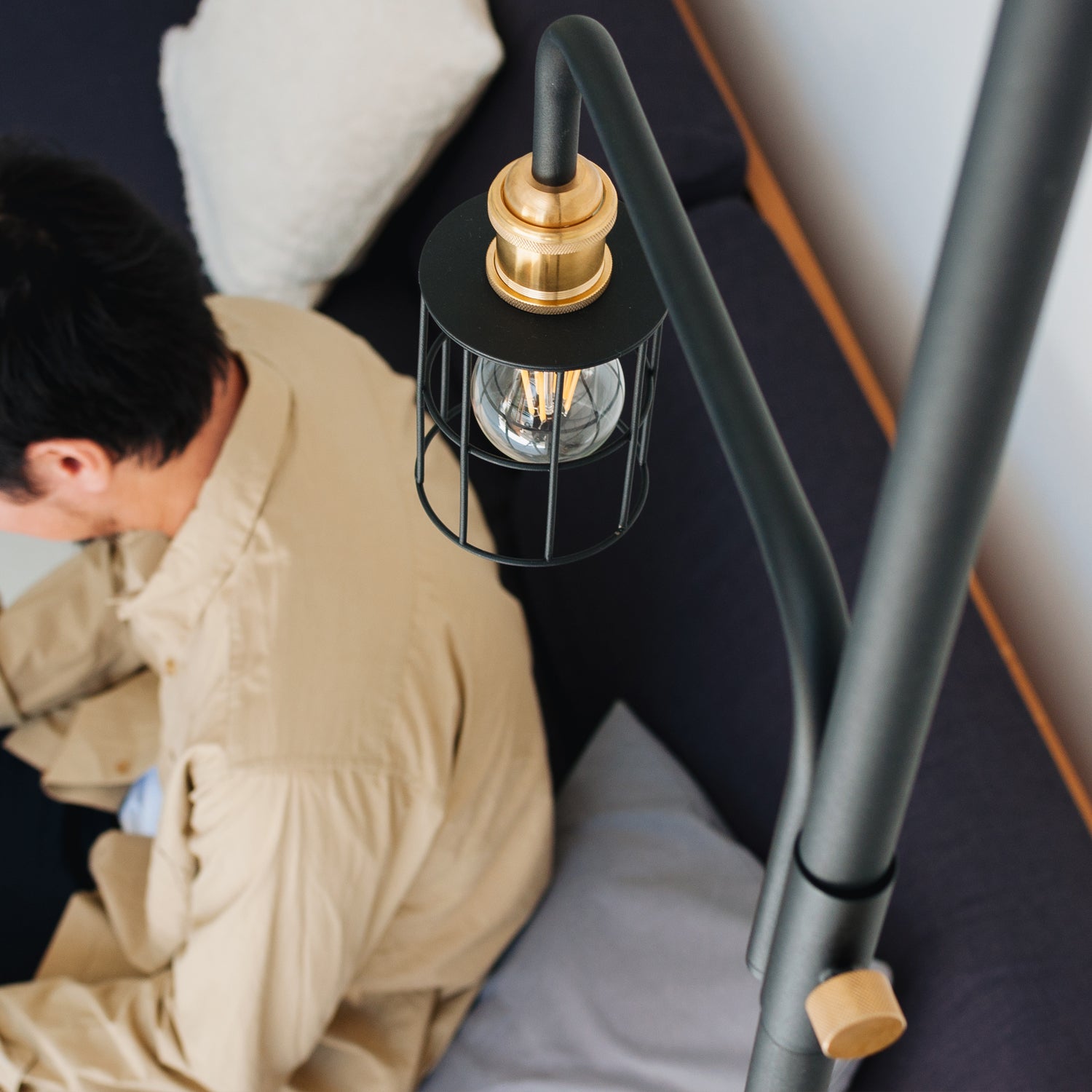 Lamp Arm S Black 縦取付 D-BLS-BK