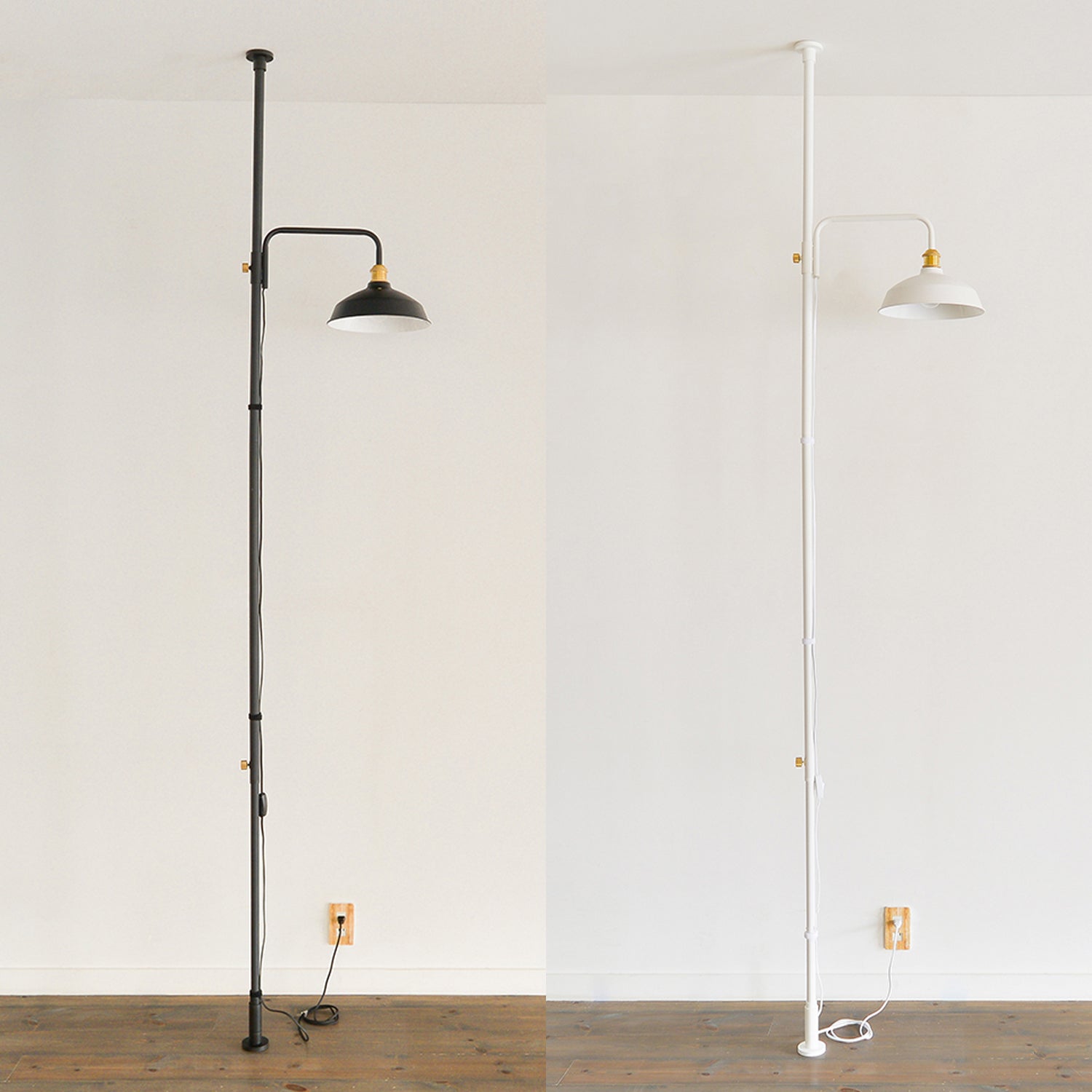 Lamp Arm S White 縦取付 D-BLS-WH