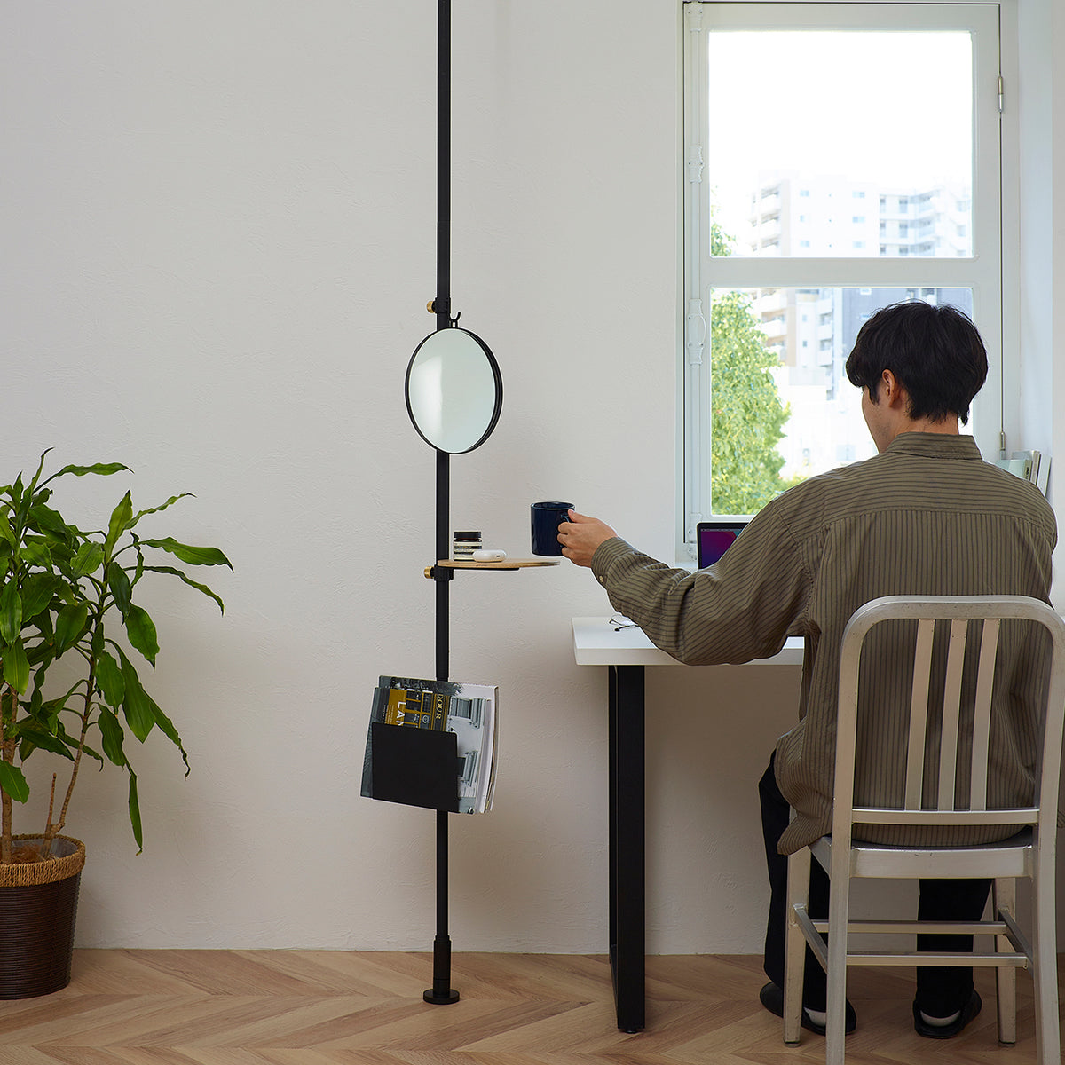 会議前のじぶんチェック ドレッサーSET SET-D-MIR-CK