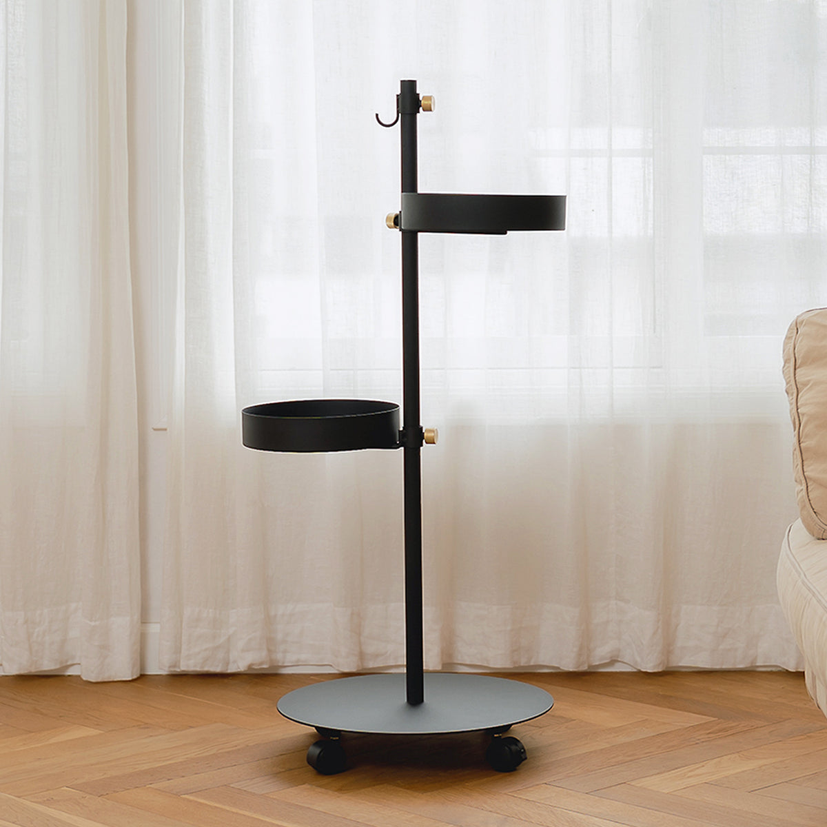 うごくプランターラック Jフック HookA SET Black SET-D-MR1-BK