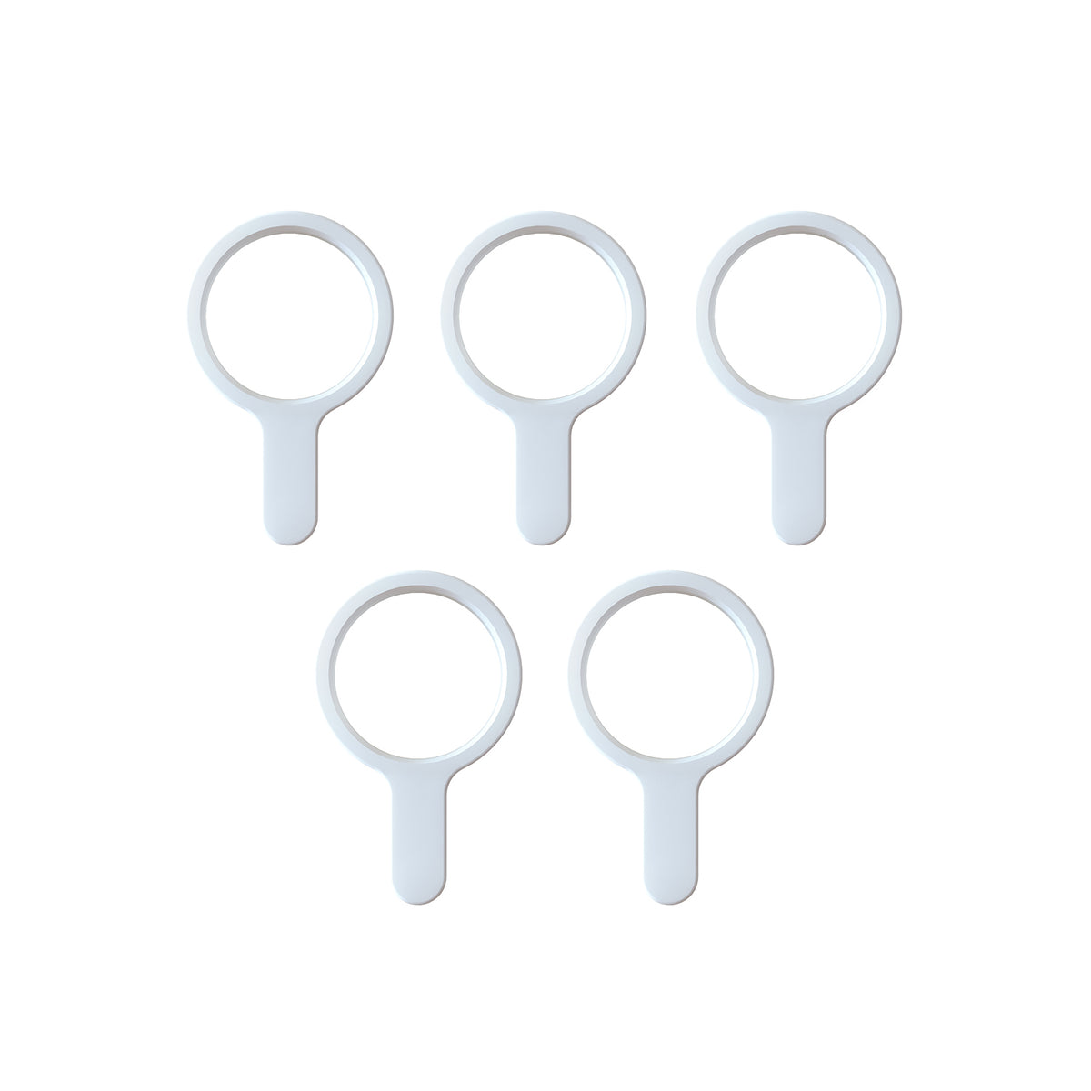 突っ張り棒用カーテンリング 小 内径2.2cm マットホワイト CRW-22