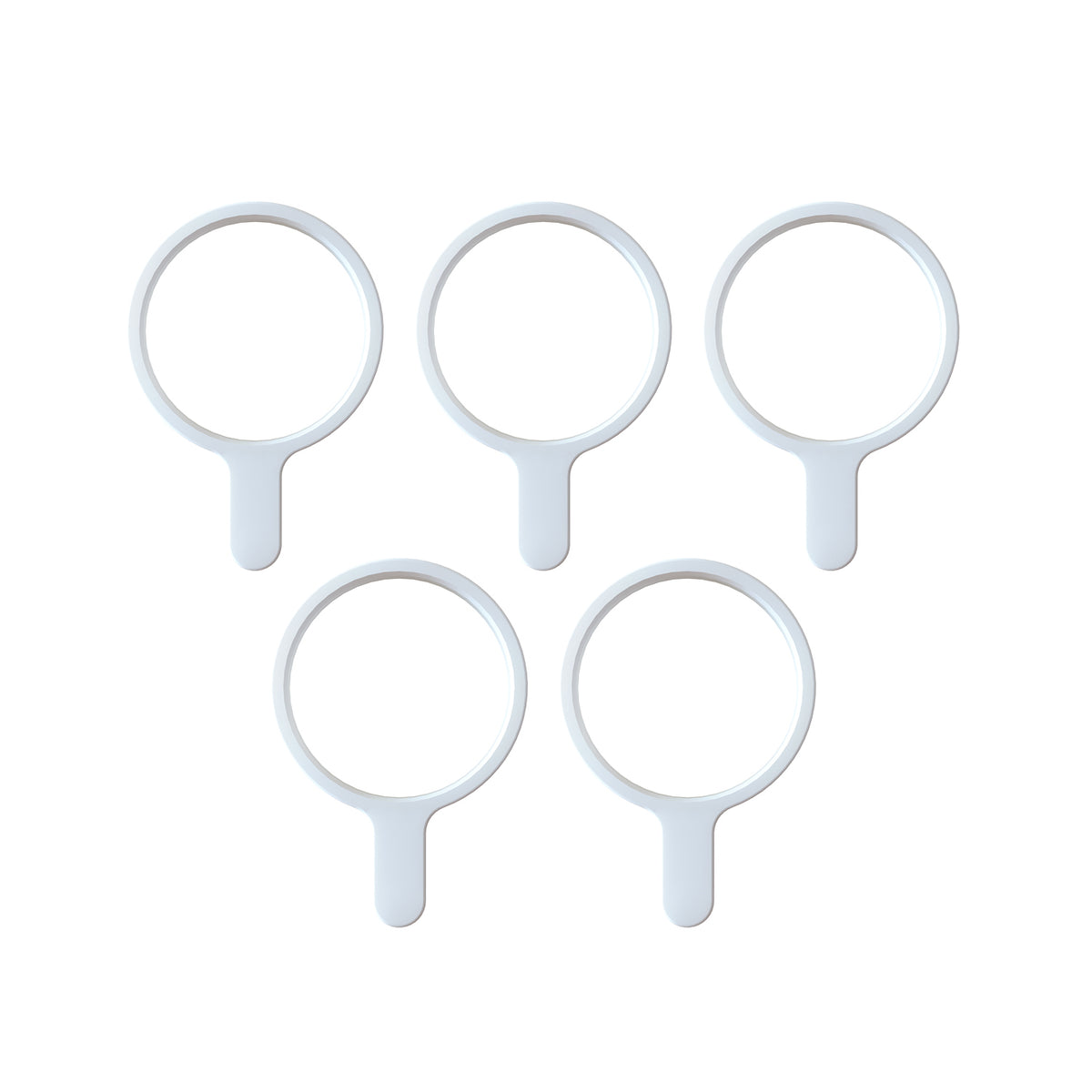 突っ張り棒用カーテンリング 中 内径3.3cm マットホワイト CRW-33