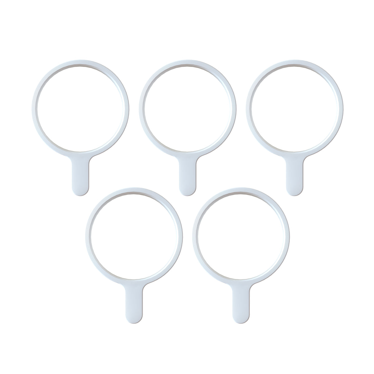 突っ張り棒用カーテンリング 大 内径3.8cm マットホワイト CRW-38