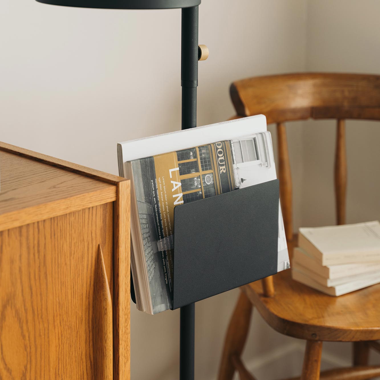 Book Rack Black 縦取付 D-BR-BK