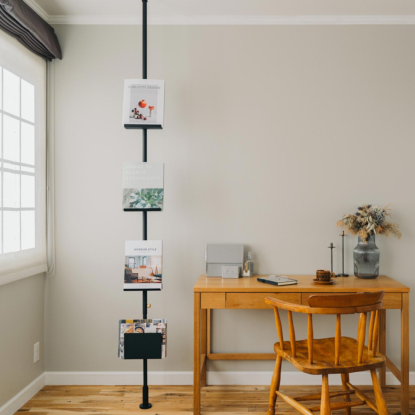 Book Rack Black 縦取付 D-BR-BK